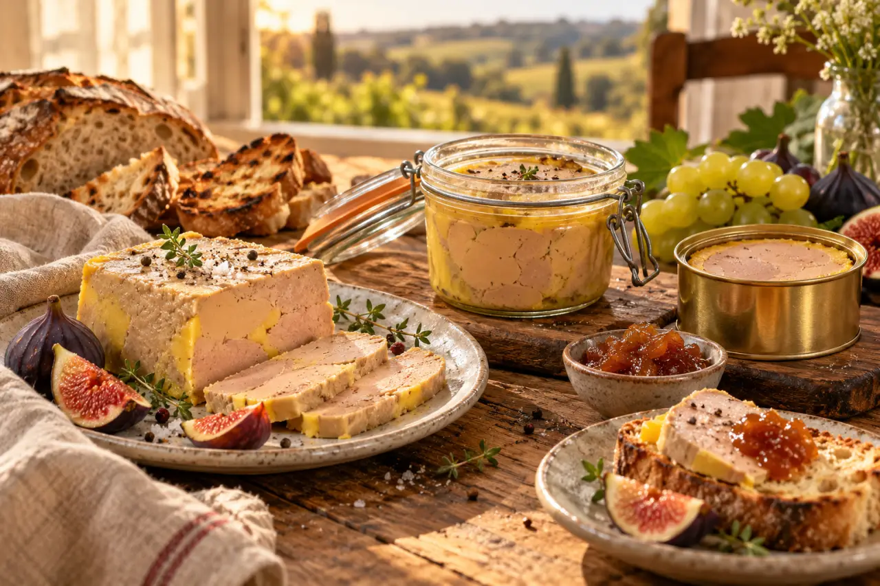 Foie gras IGP Gers : frais, mi-cuit ou cuit, le format qui change tout à table