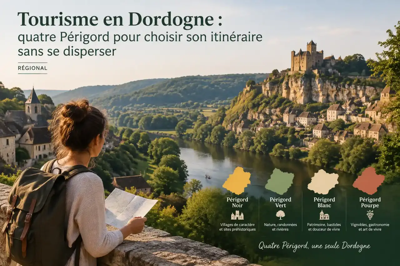 Tourisme en Dordogne : quatre Périgord pour choisir son itinéraire sans se disperser