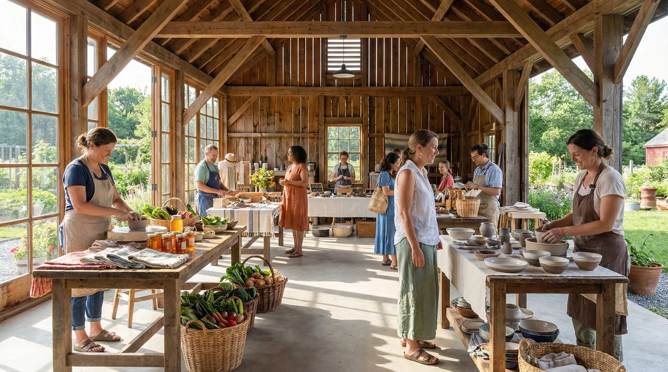 Mains d'un artisan potier au travail