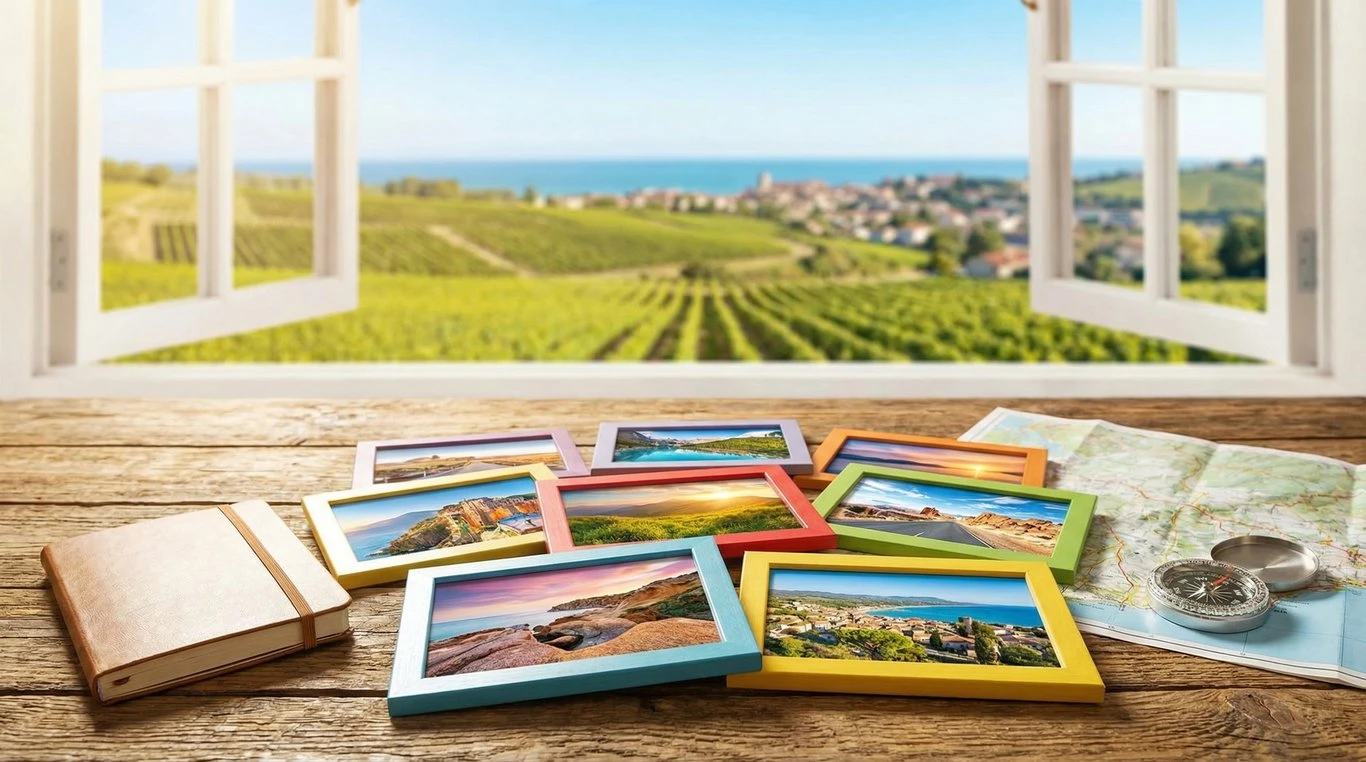 Paysage de Provence avec oliviers