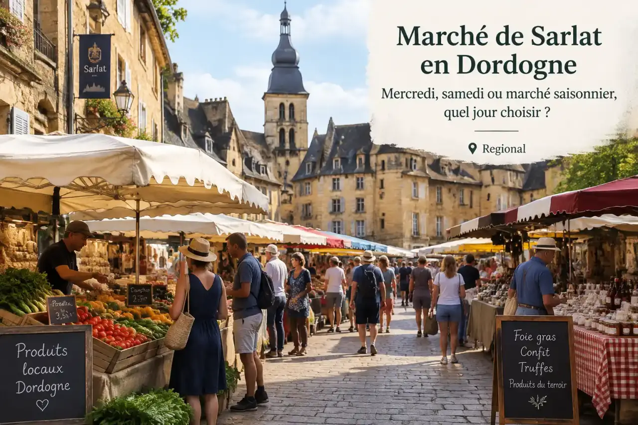 Marché de Sarlat en Dordogne : mercredi, samedi ou marché saisonnier, quel jour choisir ?