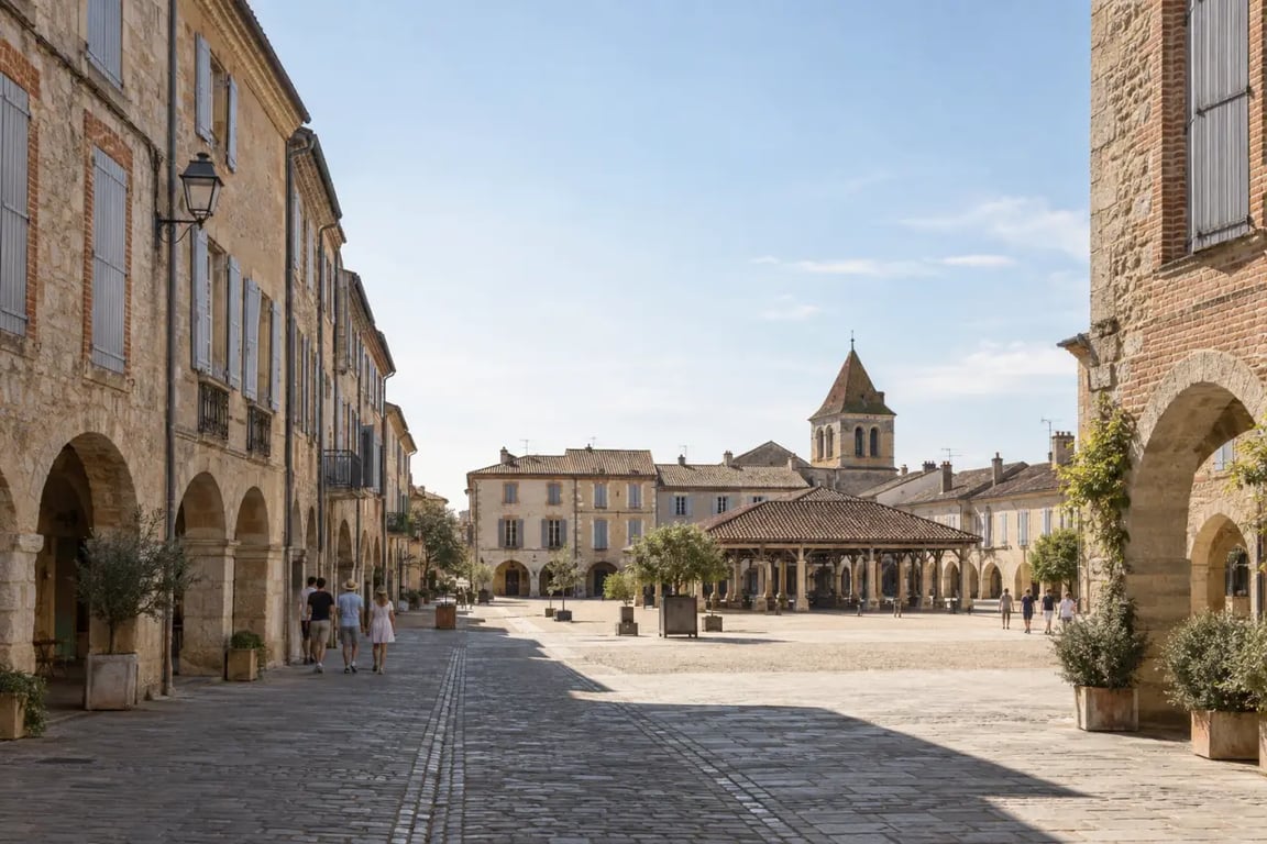 Office de tourisme de Plaisance du Gers et découverte de la bastide historique